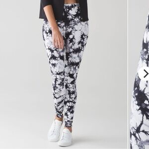 Lululemon Leggings Wunder Under Pant High Rise Shibori Legging Size 4 Tie Dye